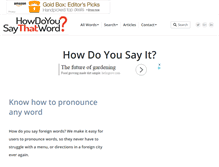 Tablet Screenshot of howdoyousaythatword.com